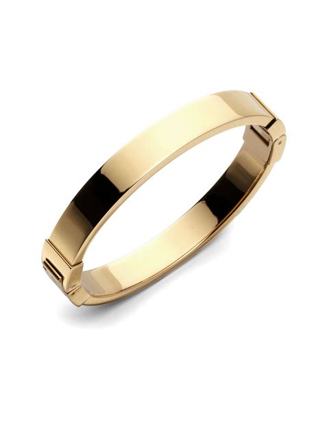 michael kors gold cuff bracelet|Michael Kors gold bangle bracelet.